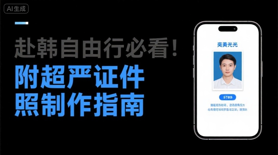 2026赴韩旅游签证全攻略｜超严证件照要求避坑指南相关示意图1