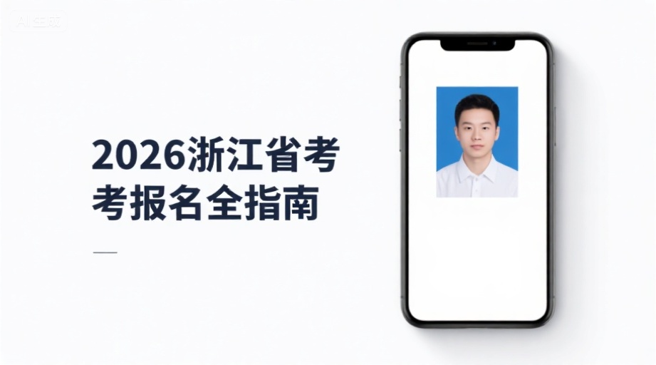 2026浙江省考报名照上传必看！手机制作一次过审攻略相关示意图1