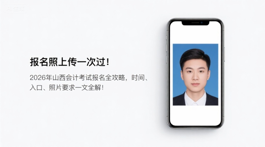 报名照上传一次过！2026年山西会计考试报名全攻略，时间、入口、照片要求一文全解！相关示意图1