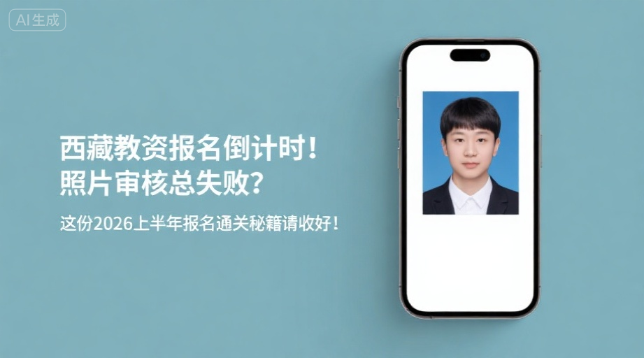 西藏教资报名倒计时！照片审核总失败？这份2026上半年报名通关秘籍请收好！相关示意图1
