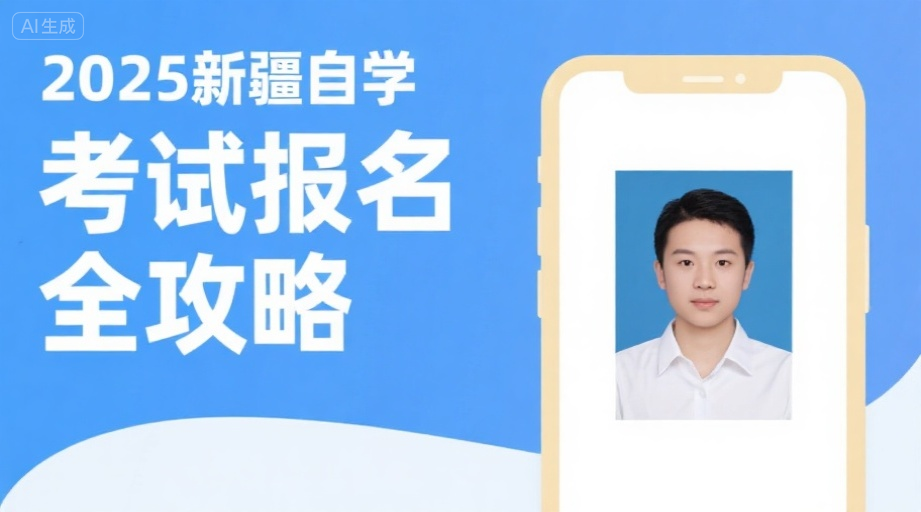 新疆自考报名照总被拒？3分钟教你搞定合规证件照！相关示意图1