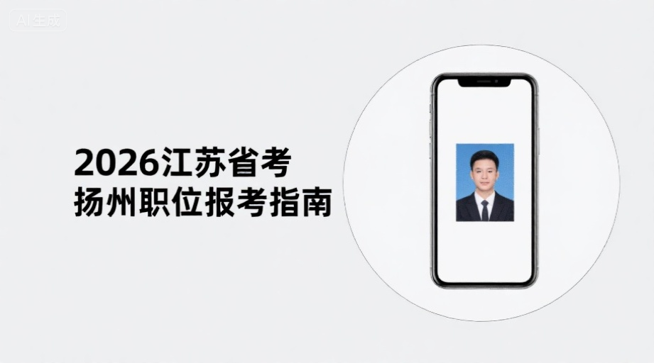 报名照上传不通过？别忘审核工具！2026江苏省考扬州职位报名全攻略相关示意图1
