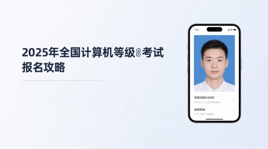 2026年全国计算机等级考试报名攻略：避开照片审核雷区，10分钟搞定合格证件照相关示意图1