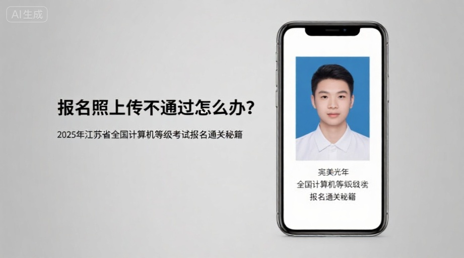 报名照上传不通过怎么办？2026年江苏省全国计算机等级考试报名通关秘籍相关示意图1