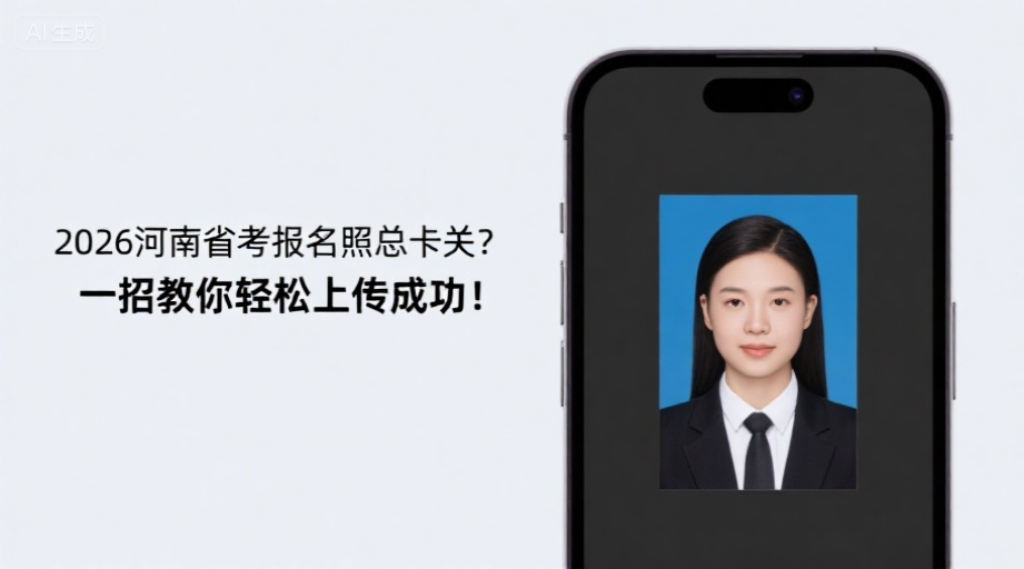 2026河南省考报名照总卡关？一招教你轻松上传成功！相关示意图1