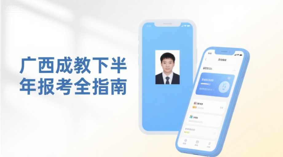 2026广西成人继续教育报名必读！手机快速制作合格证件照攻略相关示意图1