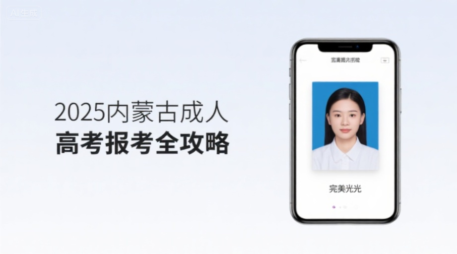 2026内蒙古成考报名照上传失败？手把手教你合格证件照制作相关示意图1