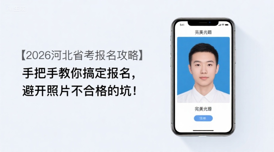 【2026河北省考报名攻略】手把手教你搞定报名，避开照片不合格的坑！相关示意图1