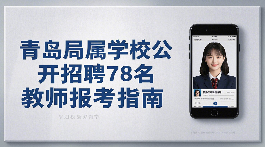 2026青岛教师招聘报名全攻略！附证件照一键制作技巧相关示意图1
