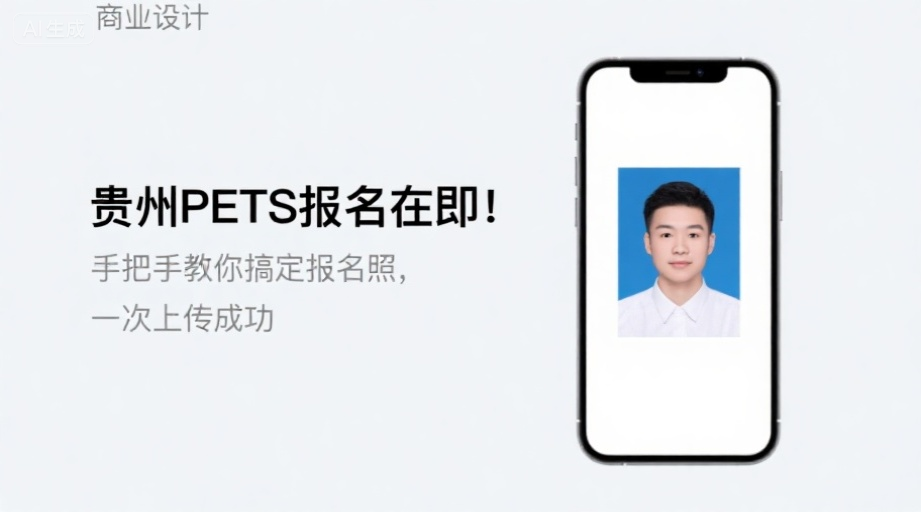 贵州PETS报名在即！手把手教你搞定报名照，一次上传成功相关示意图1