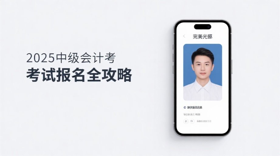 2026中级会计报名照片总被拒？三步搞定合规证件照相关示意图1