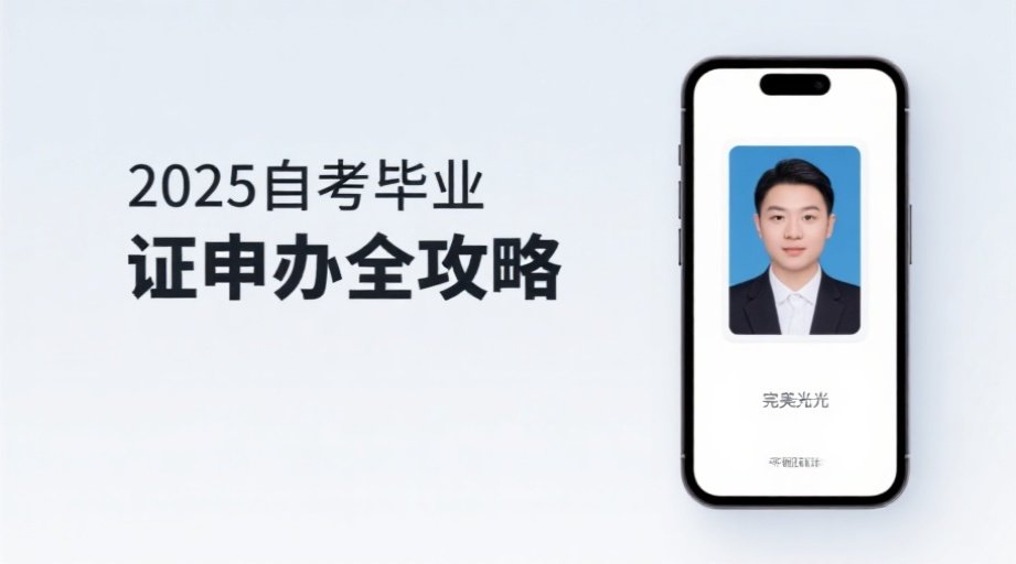 2026自考毕业证上传必看！报名照规格+申办流程全图解相关示意图1