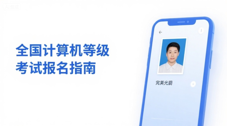 2026全国计算机等级考试报名必看！三步解决照片上传难题相关示意图1