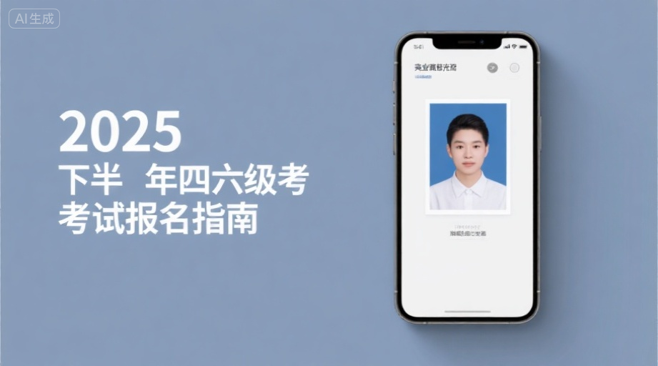 四六级报名照上传总失败？2026下半年报名流程+照片制作攻略相关示意图1