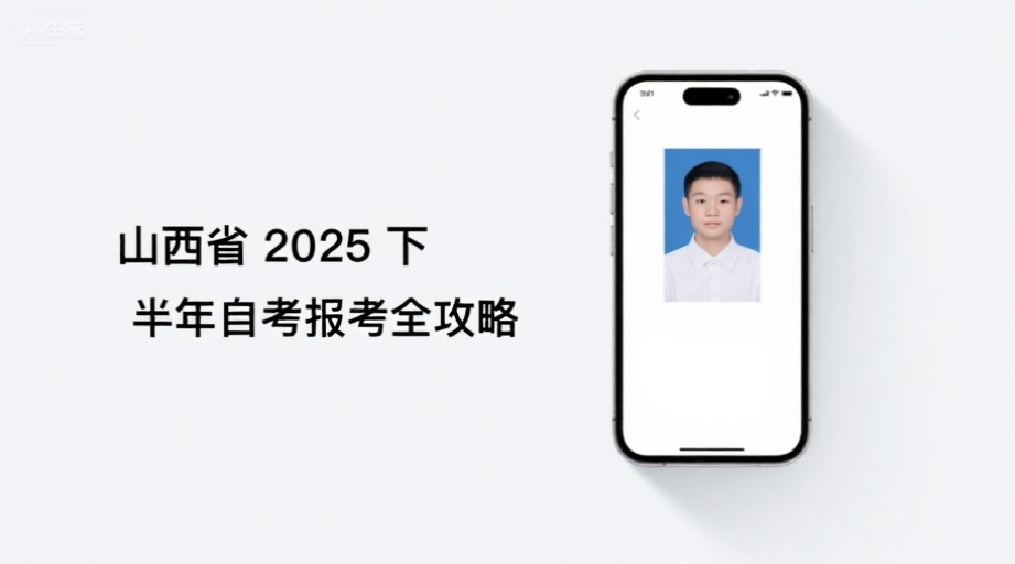 山西2026自考报名倒计时！照片上传总失败？手把手教你10秒搞定合规证件照相关示意图1