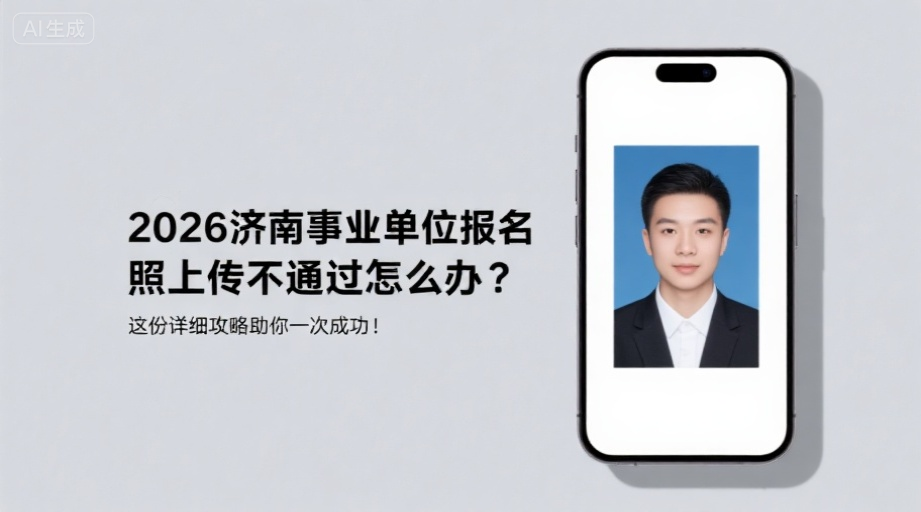 2026济南事业单位报名照上传不通过怎么办？这份详细攻略助你一次成功！相关示意图1