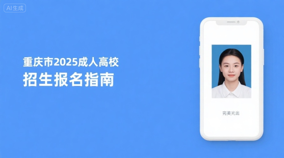 2026重庆成人高考报名照必看！手机快速制作合格证件照攻略相关示意图1
