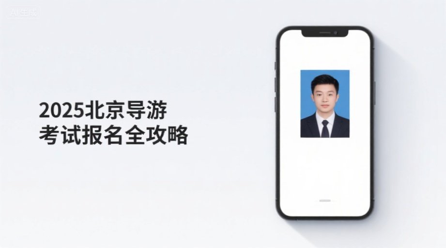 2026导游资格证报名照上传必看！手机5秒生成合规证件照相关示意图1