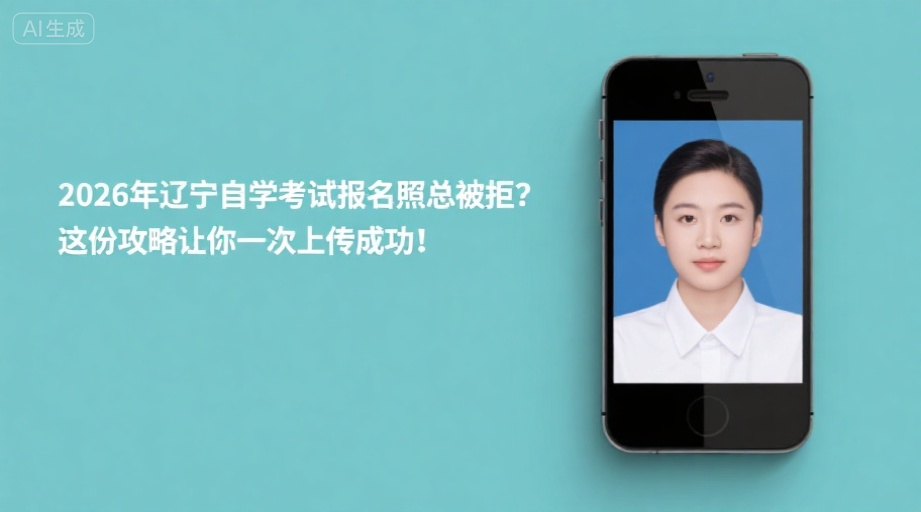 2026年辽宁自学考试报名照总被拒？这份攻略让你一次上传成功！相关示意图1