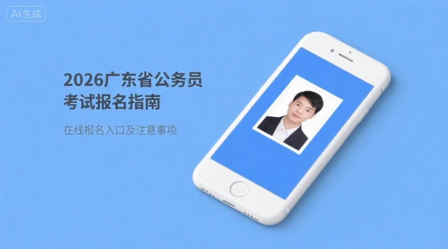 2026广东省考报名照上传必看：证件照规格+手机制作全解析相关示意图1
