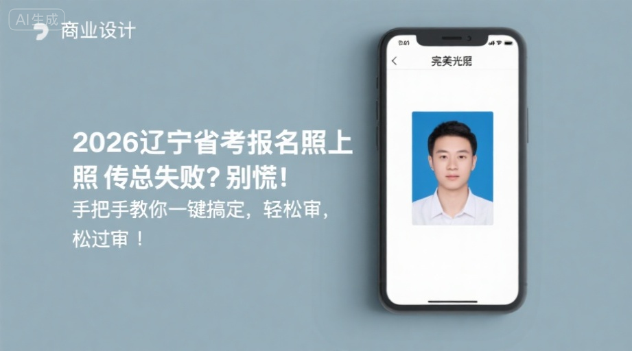 2026辽宁省考报名照上传总失败？别慌！手把手教你一键搞定，轻松过审！相关示意图1