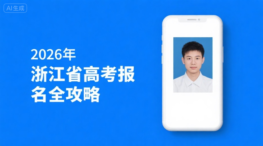 2026浙江高考报名照上传总卡壳？三步搞定合规证件照！相关示意图1