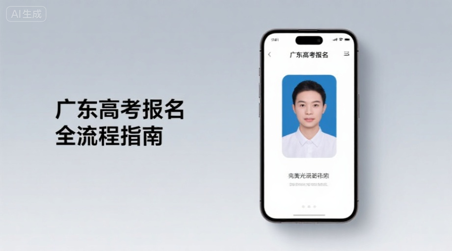 2026广东高考报名证件照一次过审秘诀！手机快速制作攻略相关示意图1