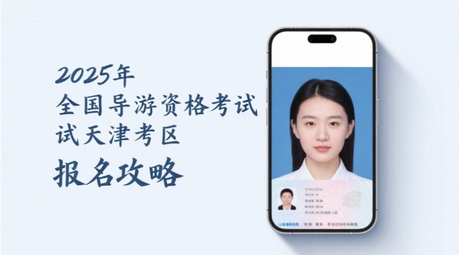 2026天津导游证报名照上传必看！避开审核雷区一次过审相关示意图1