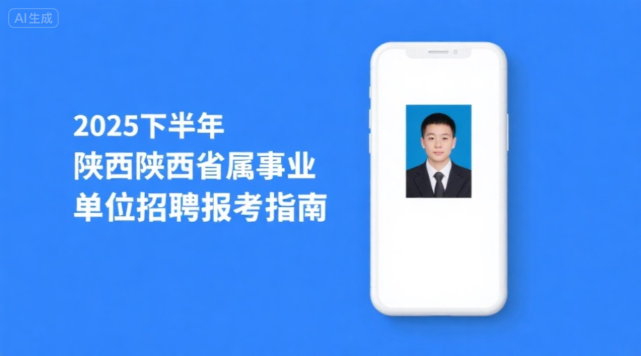 2026陕西事业单位报名照必看！三步搞定审核工具+合规证件照相关示意图1