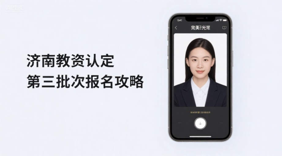 2026济南教资认定照片上传必看！一招解决审核失败难题相关示意图1