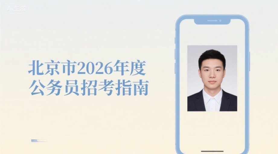 2026北京公务员报名攻略：手机拍出合格证件照一次过审相关示意图1