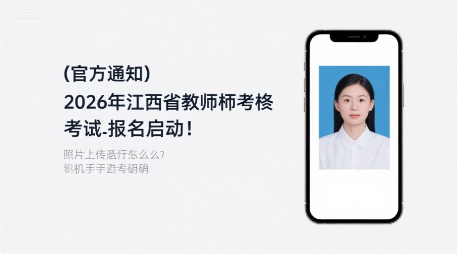 【官方通知】2026年江西教师资格笔试报名启动！照片上传不通过怎么办？手把手教你搞定！相关示意图1