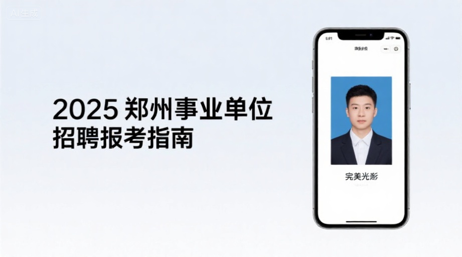 2026郑州事业单位报名照上传总被拒？详细要求+手机制作全攻略相关示意图1