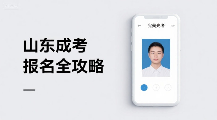 2026山东成人高考报名照上传失败？这样操作秒过审！相关示意图1